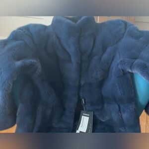 Casiani Plush Blue Mink Fur Coat